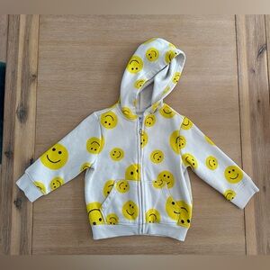 Old Navy Smiley Zip Hoodie
